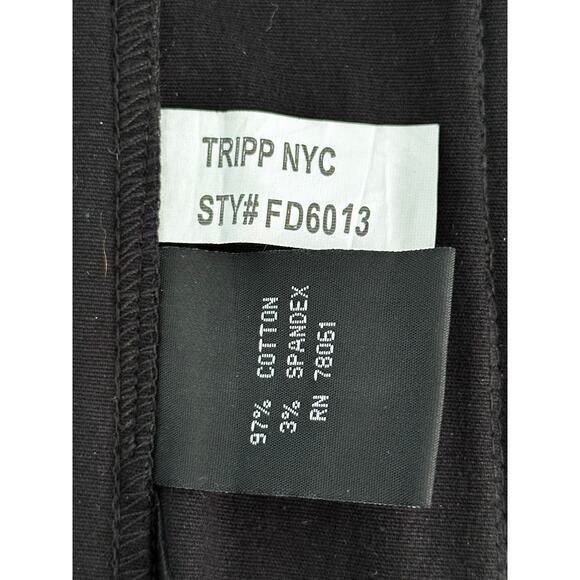 Tripp NYC corset black velvet Y2K goth zipper steampunk renaissance pirate L - Picture 7 of 9